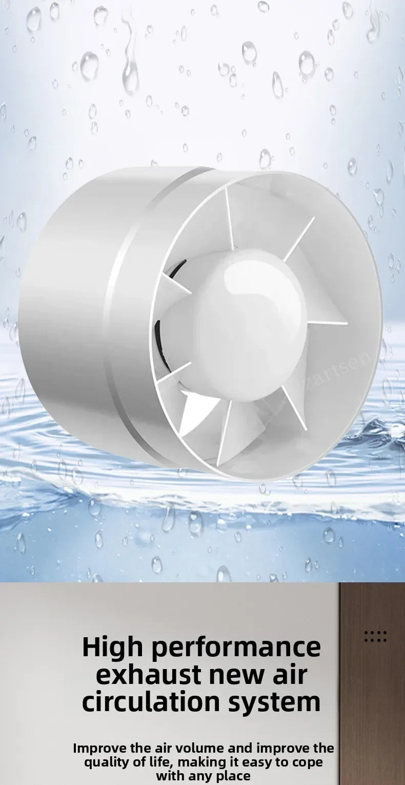 4 inch 220V Silent Ventilation Air Vents Ventilator Extractor Exhausted Extractor Fan Ventilator Bathroom Kitchen Washroom