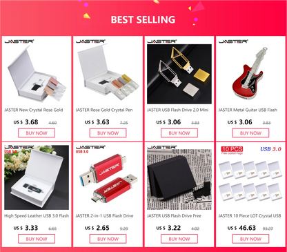 Hot Sale Pioneer DJ Crystal USB 2.0 Flash Drive 128GB Real Capacity Memory Stick 64GB Silver Case LED Light Pen Drive with Box