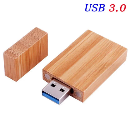 JASTER USB 3.0 Wooden block  Flash Drive red wood pendrive 4GB 8GB 16GB 32GB 64GB Pen  Memory Stick U Disk gift