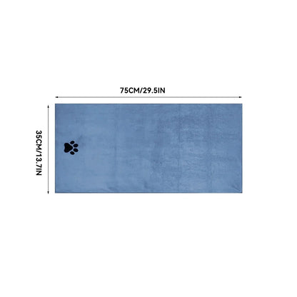 3 Size Options Microfiber Pet Bath Towel Embroidered Super Soft Absorbent Cat for Dogs Grooming Supplies