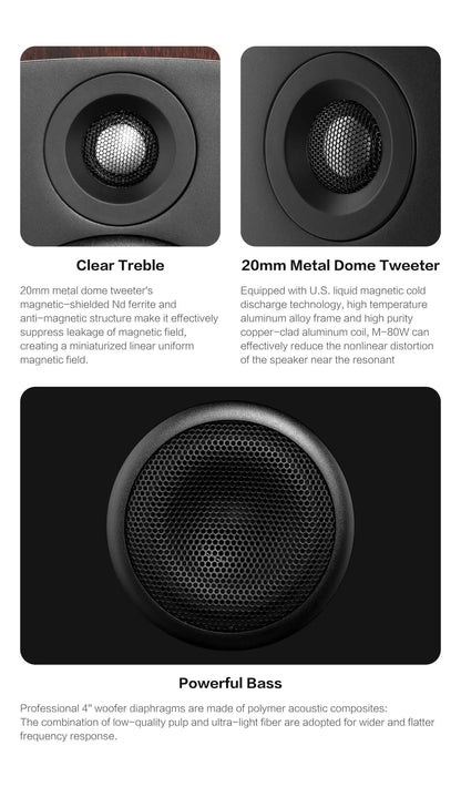 Hivi M-80W Wireless WiFi & Bt Digital Soundbar, 2.1 Active Multimedia Speaker System for TV & Home Theater