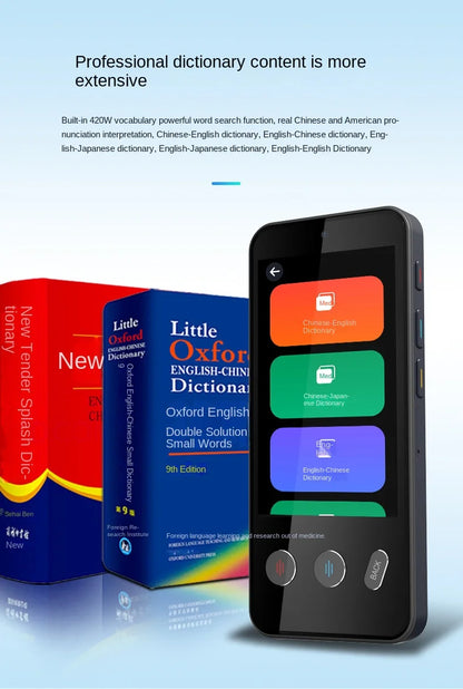Smart Translator Z9 Global Languages Voice Intelligent Online Translation Machine Speech Translate Device Support 4G SIM Card