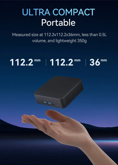 2026 Powerful Mini PC Intel Core I9-8950HK I3-6100 16GB DDR4 1TB SSD Windows 11 WiFi 6 BT5.2 Gaming Office Portable Desktop PC