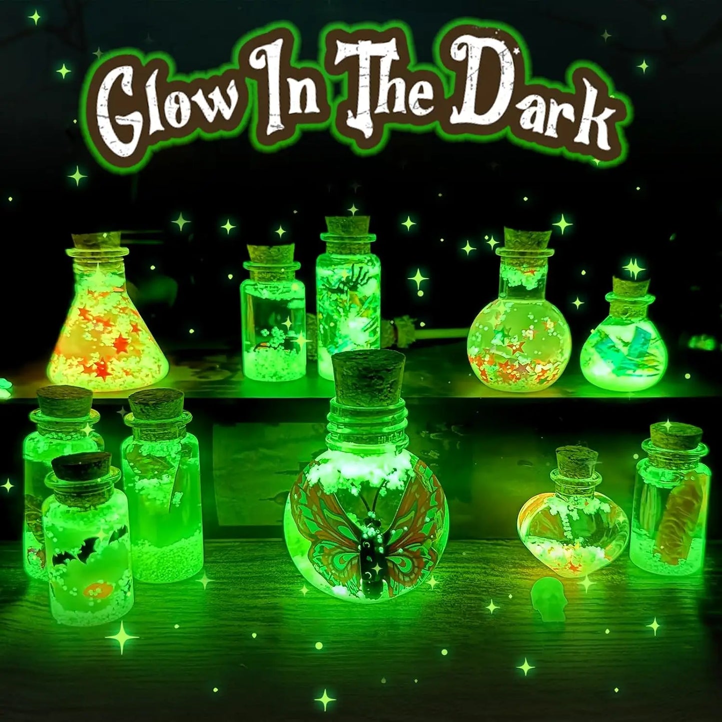 Fairy Magic Potions Kit Kids DIY Witch Glowing Spell Potion DIY Handmade Toys Science Experiments Kids Craft Kit Educational Toy