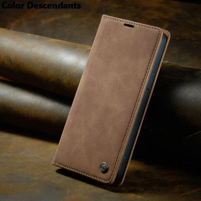 Iphone 15 Pro Max Case Iphone 13 14 12 11 Pro Max SE X XR XS Max 8 7 6 6S Plus Card Slot High-grade Leather Cover Phone Case