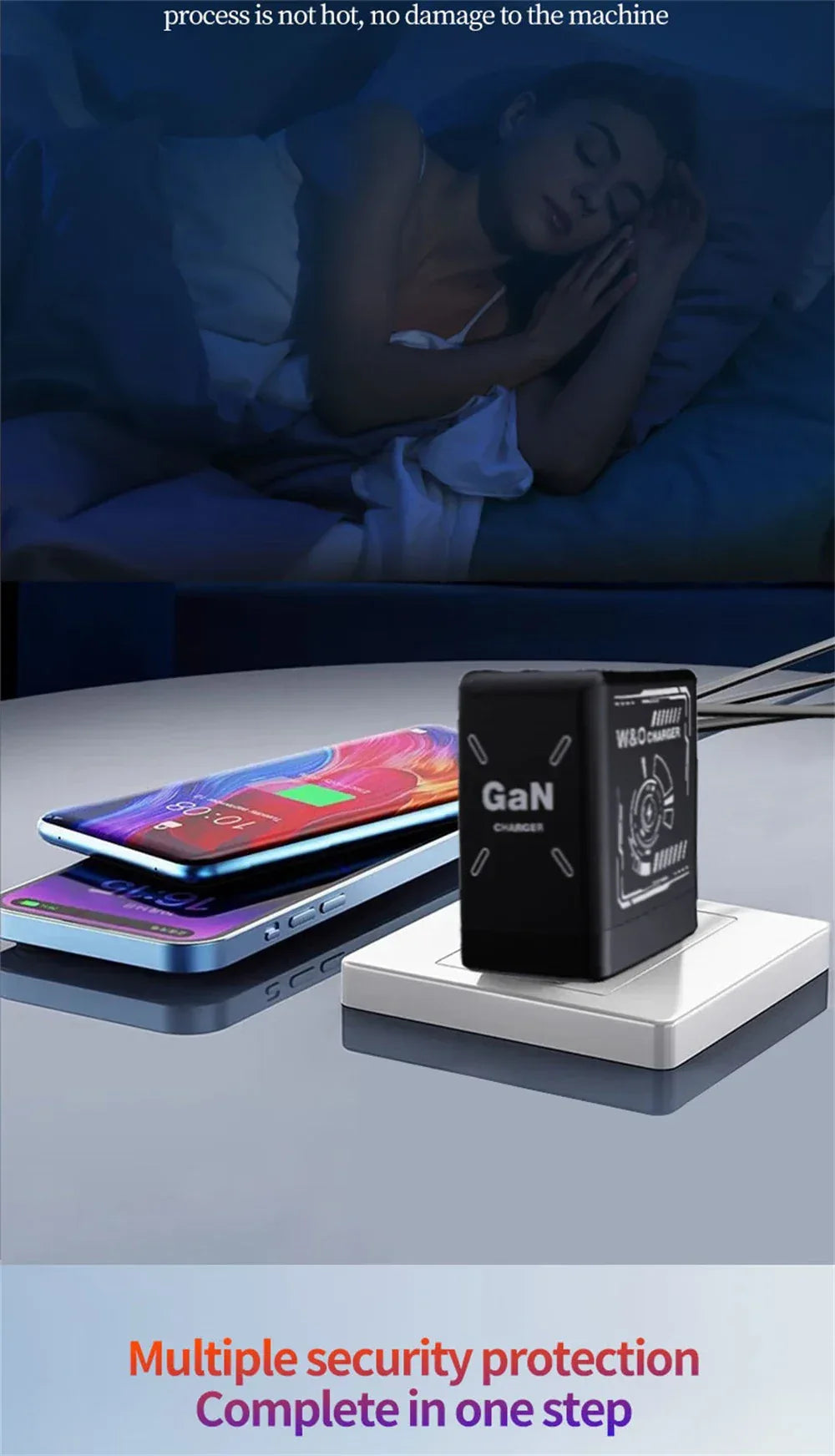 Multi Functional Folding Adapter Charging Protection GaN 20W PD3.0 Fast Charger With Retractable Type-C Cable Portable General