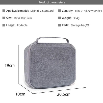 Storage Carry Bag for DJI Mini 2/Mini 2 SE/MINI 4K Drone Battery Remote Control Box Protective Portable Handbag Accessories