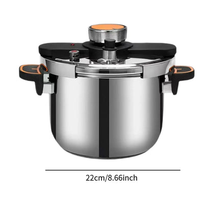 4/6/8L Explosion Proof Pressure Cooker 304 Stainless Steel Thickened Cooker Multifunctional Gas Stove Kitchen Pressure Pot