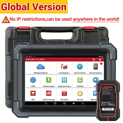 LAUNCH X431 PRO TT Car Diagnostic Tool OBD2 Scanner Full Systems ECU Coding Active Test VAG Guided DBScar VII ADAS Calibration