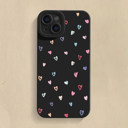 Colorful Small Love Heart Phone Case For Xiaomi Redmi Note 13 12 11 Pro Plus 5G 12S 11S 11 10S Redmi 13C 13 12 4G Silicone Cover