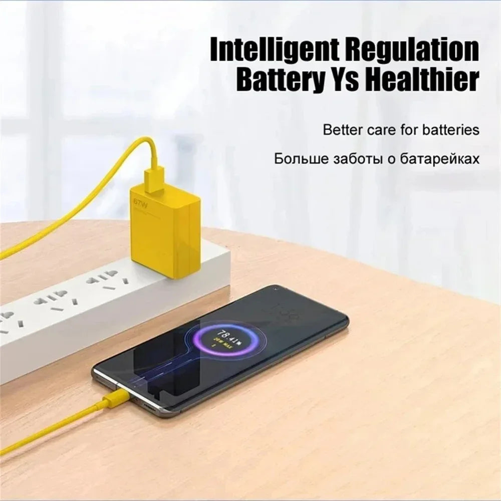67W USB Fast Charger For Xiaomi 14 13 12 11 Pro Ultra Lite USB A To Type C Quick Charging Phone Data Cable For Redmi Note 13 12