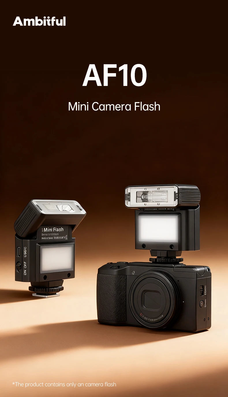 AMBITFUL AF10 Mini Camera Flash Speedlite On-top Flashlight For Sony Canon PENTAX Nikon FUJIFILM OLYMPUS