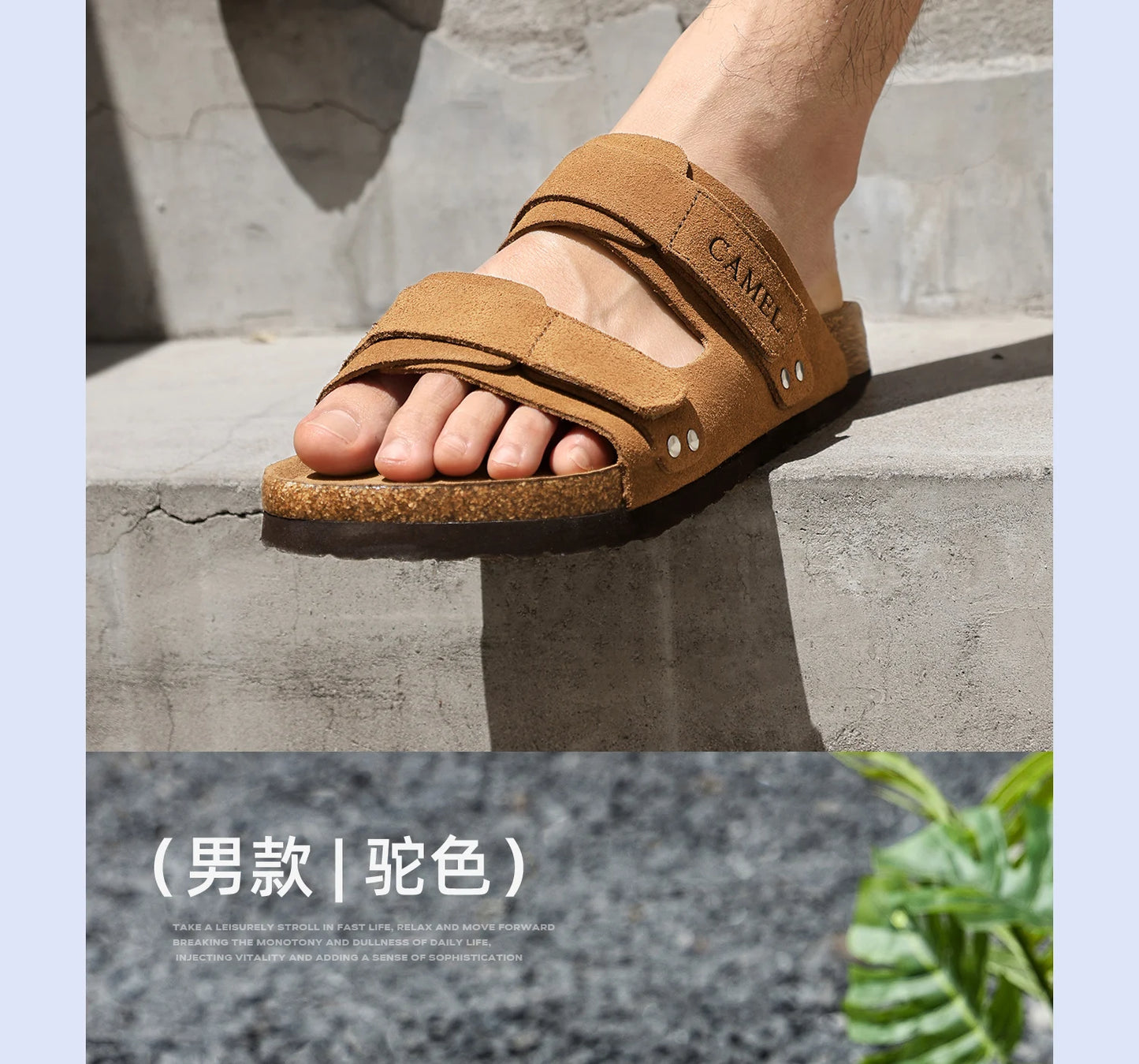 GOLDEN CAMEL Men's Shoes Non-slip Retro Breathable Casual Shoes for Men Women Beach Sandals Summer Fashion Shoes Luxury