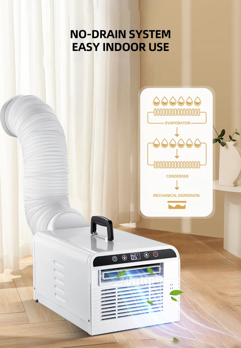 Pet Cooler Drainage-free Mobile Air Conditioner 2500BTU Portable Air Conditioner 2025 Summer