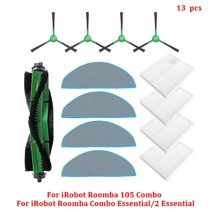 Accessories For iRobot Roomba Combo Essential / 2 Essential, Roomba Vac 2 Essential / 105 Robot Vacuum Cleaner Mop Cloths Part