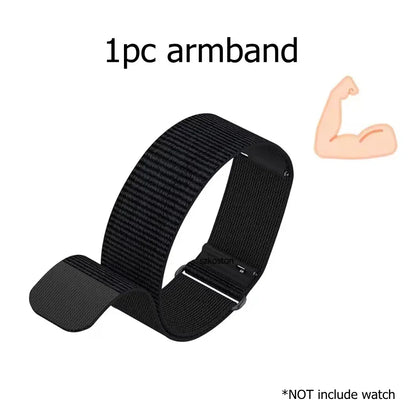 Adjustable Nylon Strap For Amazfit Helio Bicep/Wrist Band Breathable Sport Fitness Tracker Replacement Loop Accessories