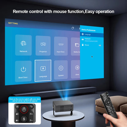 ThundeaL TD95 Max Full HD 4K 2G 32G Wifi Android Smart Beam Projector Home Theater Cinema  TD95MAX 3D Image Portable Projector