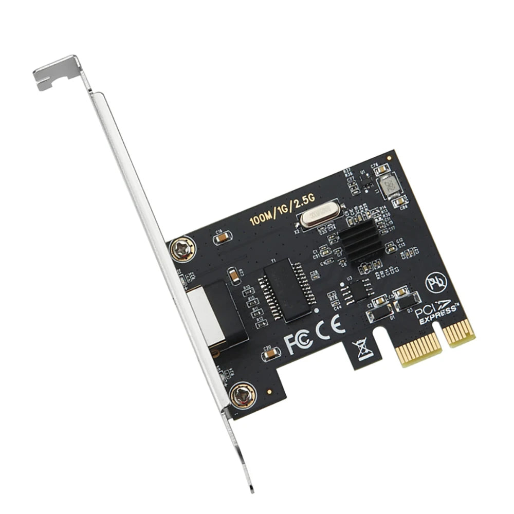 2.5G PICE To RJ45 Network Card RTL8125B chip 2500Mbps RJ45 PCI Express Converter Lan Ethernet Gigabit Adapter For Win7/8/10/11