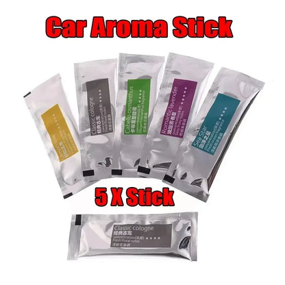 1/3/4Sets Car Air Freshener Outlet Car Air Conditioning Vent Solid Perfume Car Perfume Stick Supplement 6 Flavour