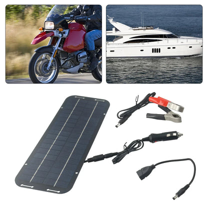 Monocrystalline Solar Cells Solar Battery Trickle Charger 12V Olt Power Solar Panel Solar Battery Charger Car Van Boat Kit