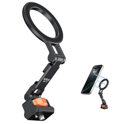 Magnetic Cold Shoe Mount for Phones Magnetic Foldable Phone Stand 1/4 Screw and Cold Shoe Mount for Live Streaming Photography