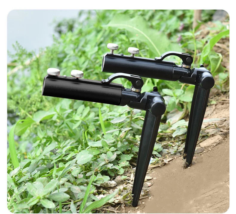 Shawto 2.1M Stainless Steel Thickened Telescopic Fishing Rod Holder 7 Section Bracket Rack Pole Stand Fishing Tools