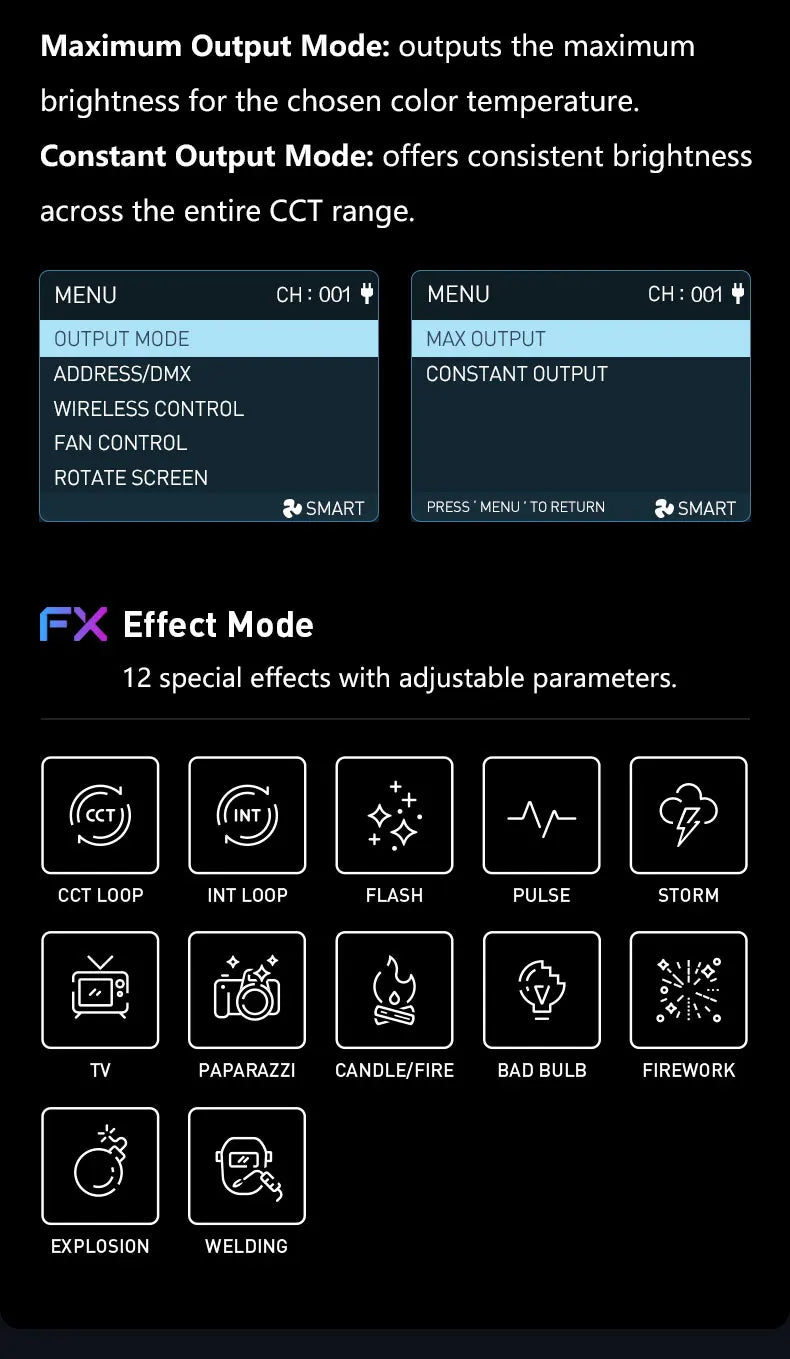 Nanlite FC-720B FC-720C Bowens Mount Video COB Fill Lighting Smart APP Control Bi-color / RGB 2 Version Available for Filmmaking