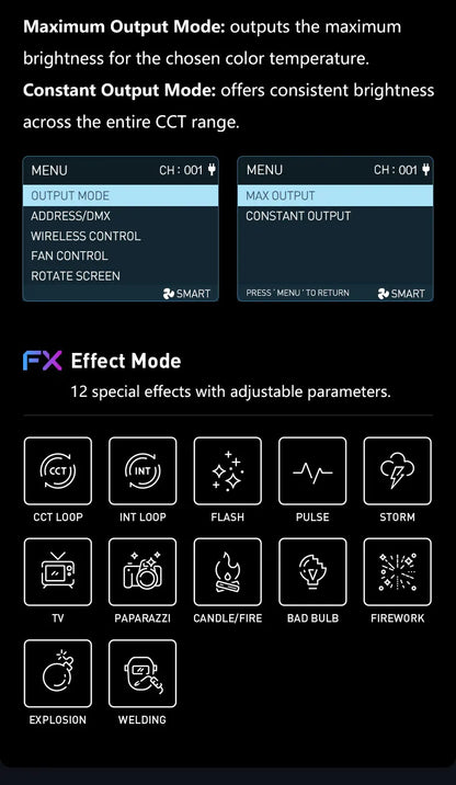 Nanlite FC-720B FC-720C Bowens Mount Video COB Fill Lighting Smart APP Control Bi-color / RGB 2 Version Available for Filmmaking