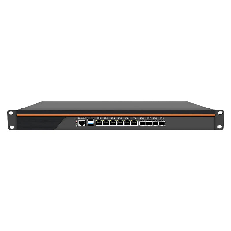 Partaker Firewall Hardware VPN Firewall Appliance 6 X LAN 4 X 10G SFP Intel Quad Core C3758 C3958 1U Firewall Server OPNsense