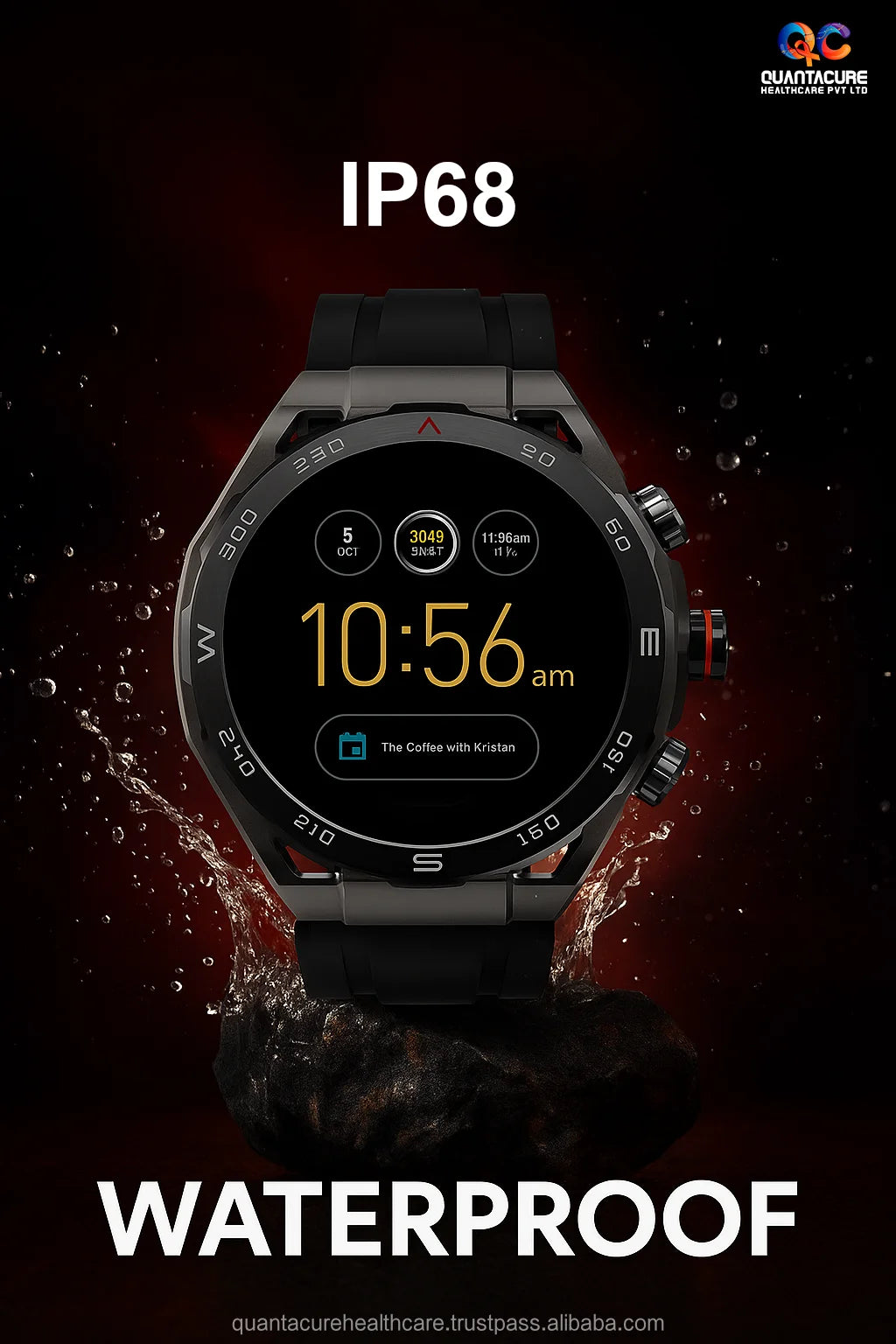 2025 QC AX09 HW18 Female Android 4G GPS Smartwatch 4+64GB WiFi Rotating Camera Video Call Health NFC AI Voice Assistant