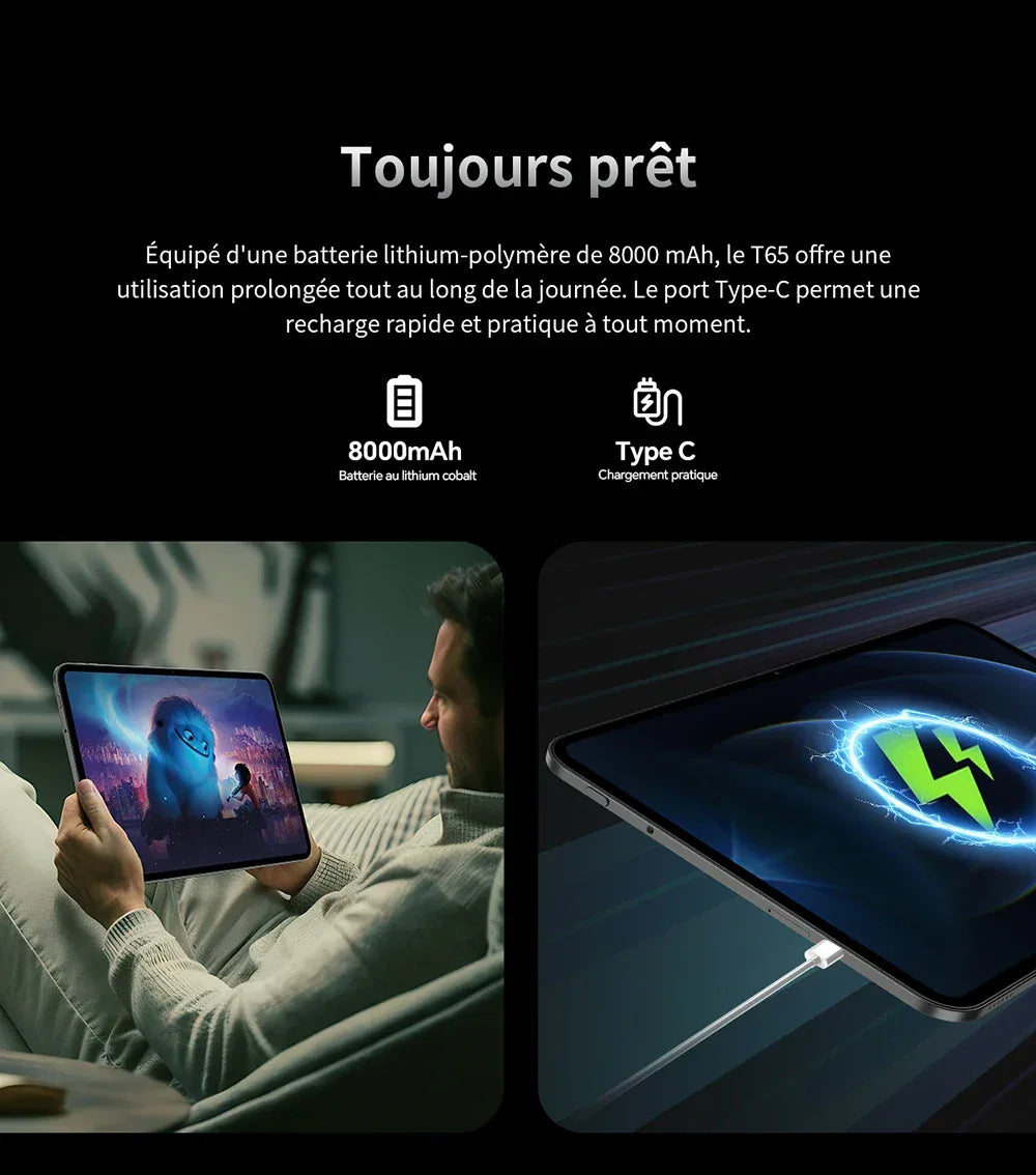 【New】2025 Teclast T65 13.4 Inch Android 16 Tablet 1920X1200 120Hz T7280 8-Core 20Gb Ram (8Gb+12Gb Expansion) 128Gb Rom 4g