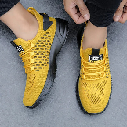 Mesh Shoes Men's Breathable 2025 Summer Mesh Thin Single Men's Full Mesh Men's Trendy Fashionable Casual Running Sports Shoes