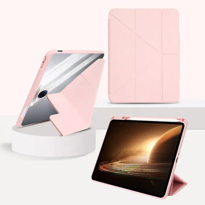 New Case For OnePlus Pad 2 12.1 Pro 12.1 Pad 11.61 GO 11.35 Y-Folding Acrylic Anti-bending Cover With Buckle Tower
