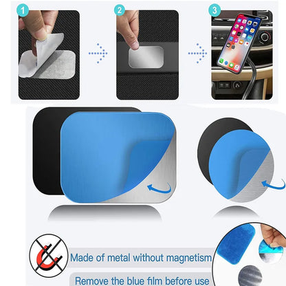 5/10Pcs Metal Plate For Magnetic Car Phone Holder Universal Iron Sheet Sticker Stand Strong Adhesive Magnet phone Holder Mount