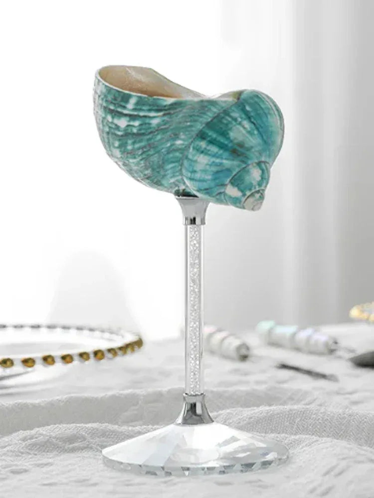 Nordic Handmade Natural Conch Shell Wine Glass Creative Party Drinking Set Ladies' Niche Champagne Glasses Bar High-end Utensils