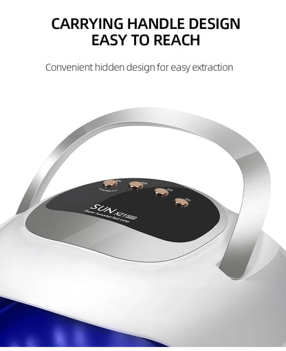 Professional 72 LEDS UV LED Nail Lamp For Fast Gel Nail Polish 320W Nail Dryer With 4 Timer Automatic Sensing For Salon