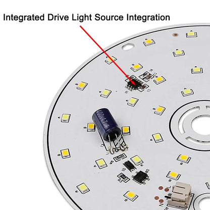 220V Driver-Free Light Panel LED Light Chip DIY Round Nordic Light Source Accessories Replacement Household Chandelier Bulb Patc