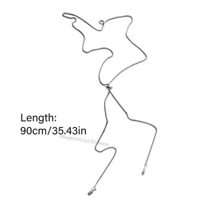Elegant Stainless Steel Earphone Lanyard Anti Slip Clip Secure Cord for Huawei FreeClip Sports Commuting Daily Use