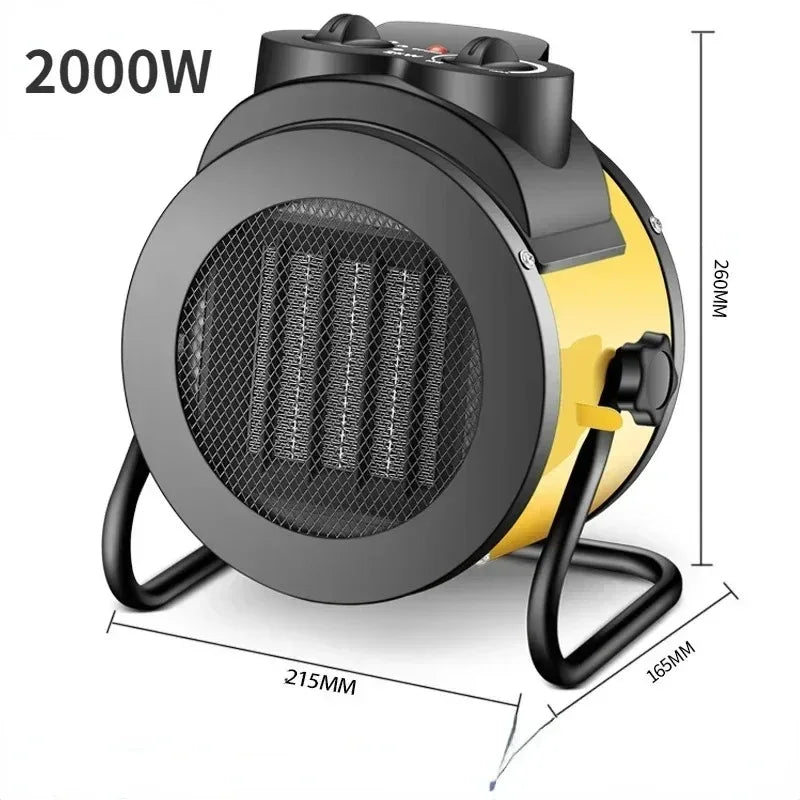 Industrial Portable Electric Heater Blower Natural Hot wind Adjustable Ceramic Heating Stove Radiator Thermal Air Warmer