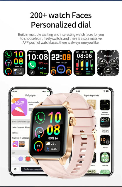 LIGE Smart Watch Sport Fitness Sleep Monitor Fashion Luxury Women's Watch Bluetooth Call Message Clearance Sale Men's Smartwatch