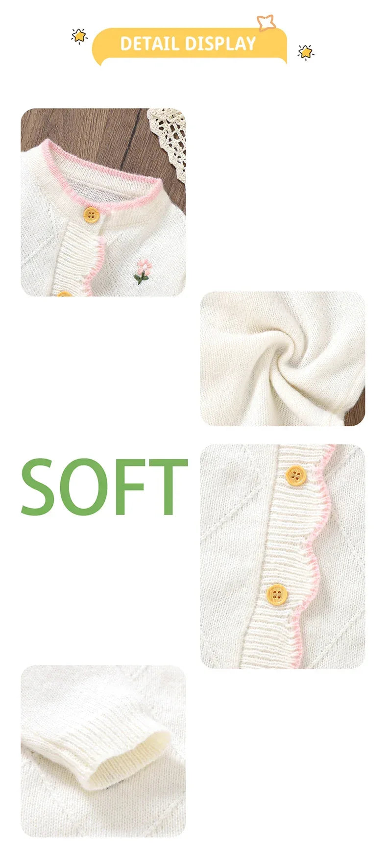 Newborn Baby Rompers Knit Infant Girl Jumpsuit Long Sleeve Autumn Toddler Kid Clothes Fashion Ruffles Embroidered 0-18M Overalls