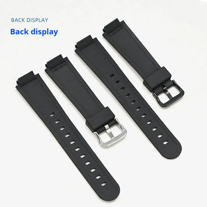 Resin Strap for Casio  AW-90H Sport Waterproof Stainless Steel Buckle Men's Rubber Replace Band Bracelet Watch Accessories