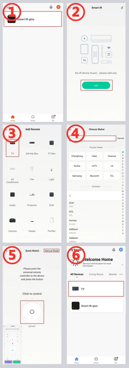 Tuya WiFi Smart IR Remote Control Smart Life APP Replace TV DVD AUD AC Remote Works with Alexa Google Home
