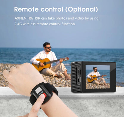 Ultra HD 4K Action Camera H9R WiFi 12MP 2" LCD 30M  Waterproof 170D Remote Control Helmet Bicycle Video Camera Outdoor Sport Cam