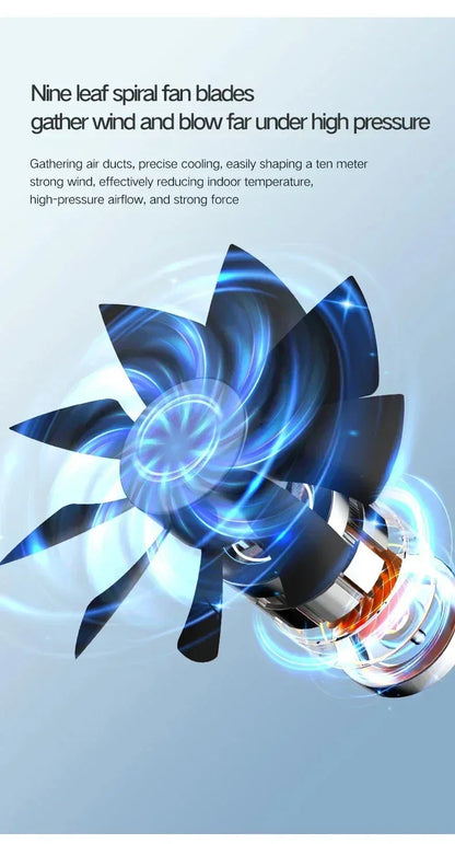 Mini Air Cooler Fan Portable Desktop Cooling Fan with Spray Humidification 2 Wind Speeds Rechargeable for Home Office Cooling
