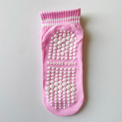 Grip Socks for Women Non Slip Pilates Yoga Socks with Double Stripes Non Slip Socks for Workout Ballet Athletic Socks