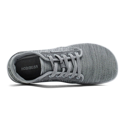 HOBIBEAR Minimalist Barefoot Shoes Unisex Wide Toe Zero Drop Walking Sneakers Mesh Lightweight Breathable Shoes