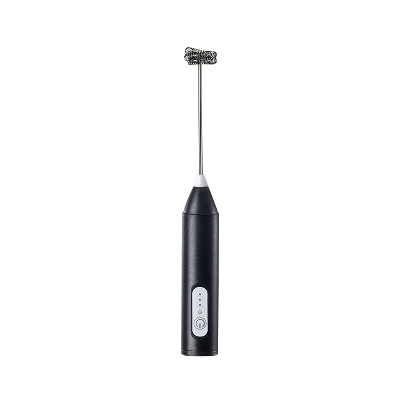 Electric Milk Frother 2 In 1 Rechargeable  Blender Stainless Steel 3 Speeds Coffee Mixer Egg Beater Handheld Foam Maker Tools