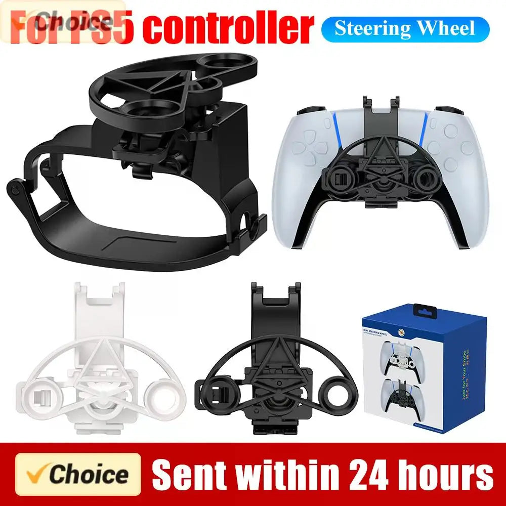 Mini Steering Wheel for Sony PS5 Game Controller Accessories 3D Printing Racing Games Steering Wheel Replacement Enhanced Gaming