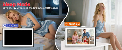 FRAMEO 15.6 Inch 32GB Large Digital Photo Frame, Digital Picture Frame WiFi, IPS HD Touch Screen, Photo Frame with Auto-Rotate